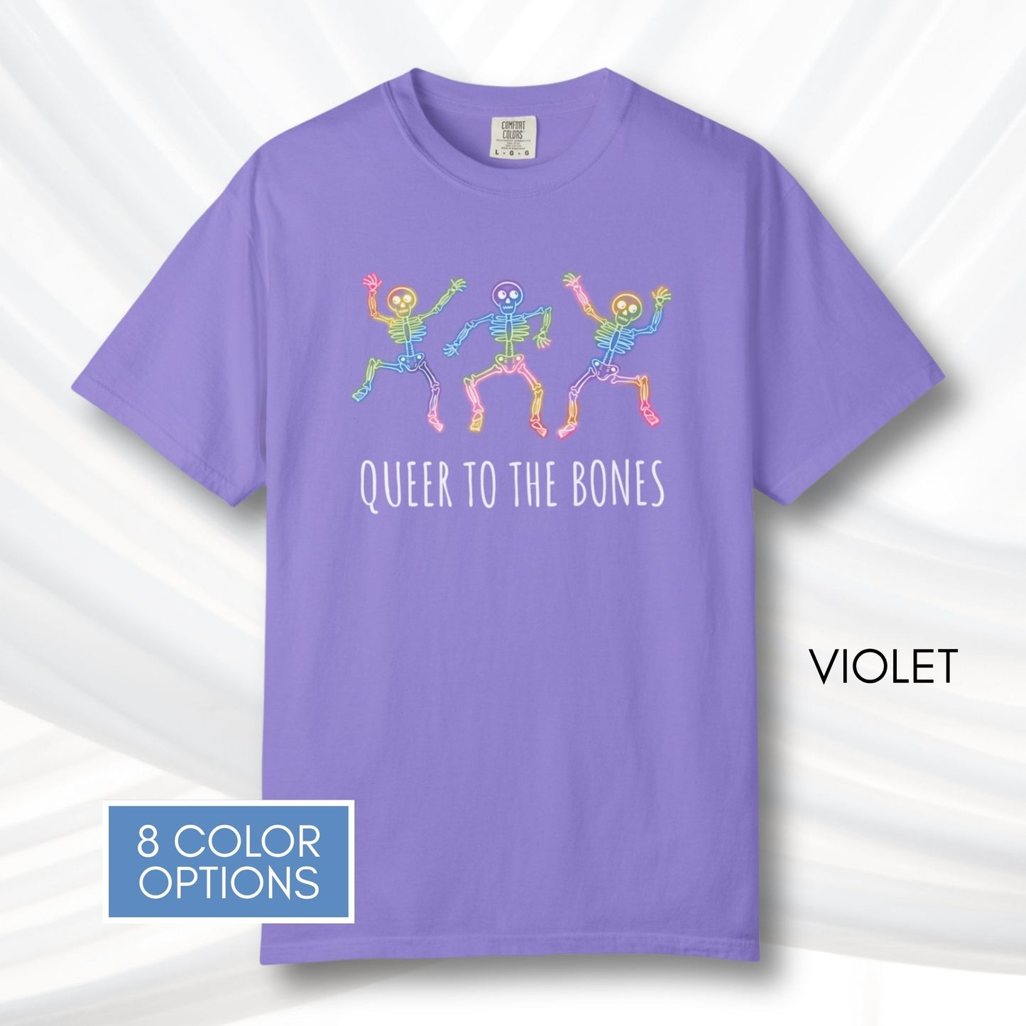 dancing-rainbow-skeletons-unisex-tshirt-halloween-lgbtq-queer-activism-graphic-tee-violet