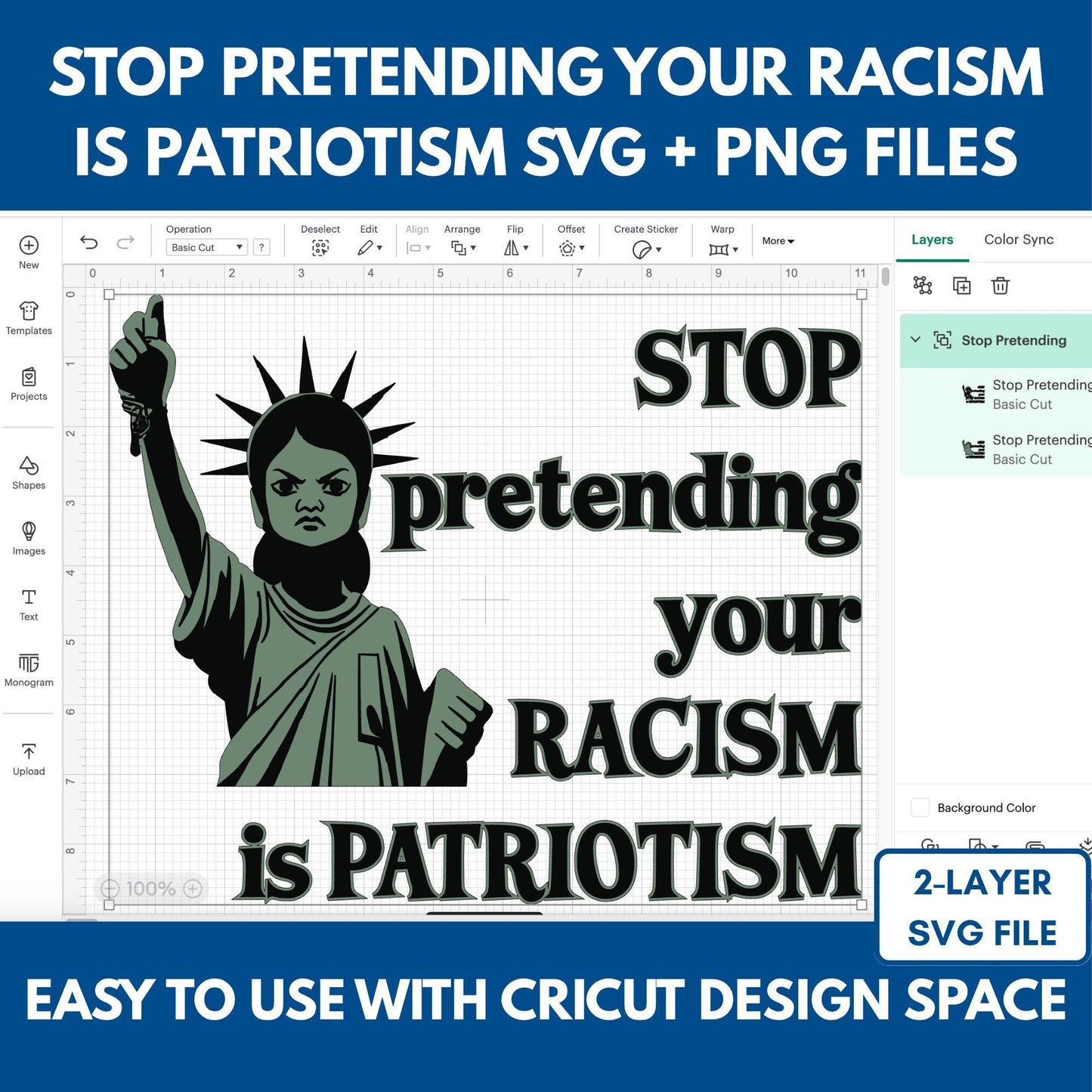 Anti-Racism Statue of Liberty | BLM Fist Activist Clipart (Digital Download, SVG, PNG)