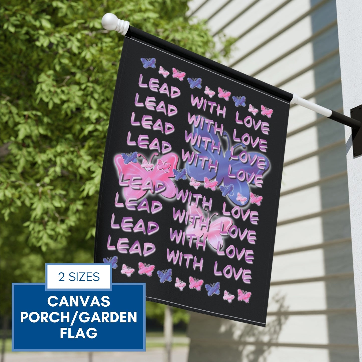 dolly-parton-inspired-butterfly-garden-flag-lead-with-love-porch-flag-hand-drawn-art