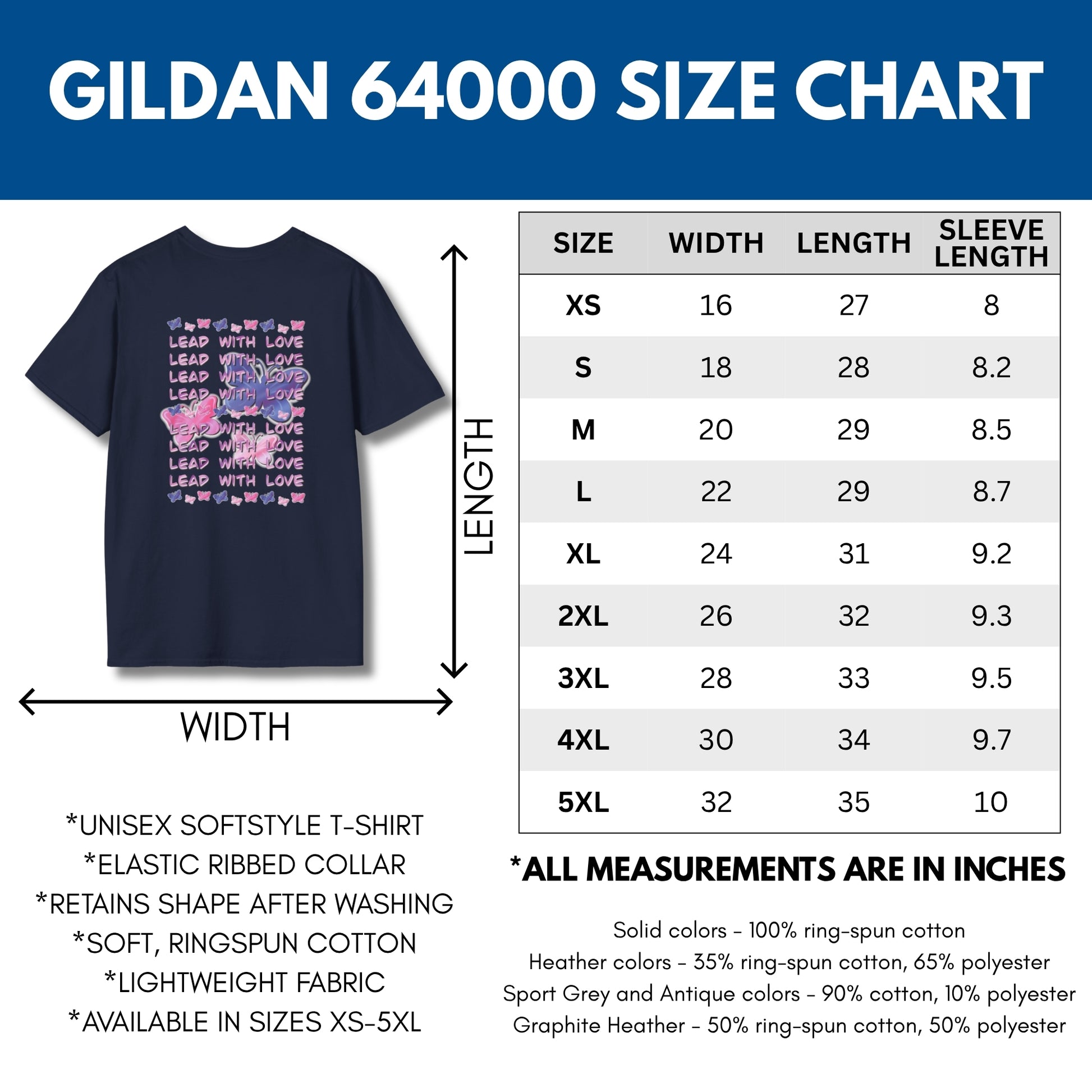 dolly-parton-inspired-lead-with-love-butterfly-graphic-tee-size-chart