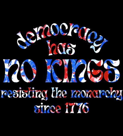 Democracy Has No Kings Clipart | Resisting Monarchy Since 1776 (Digital Download, SVG, PNG)