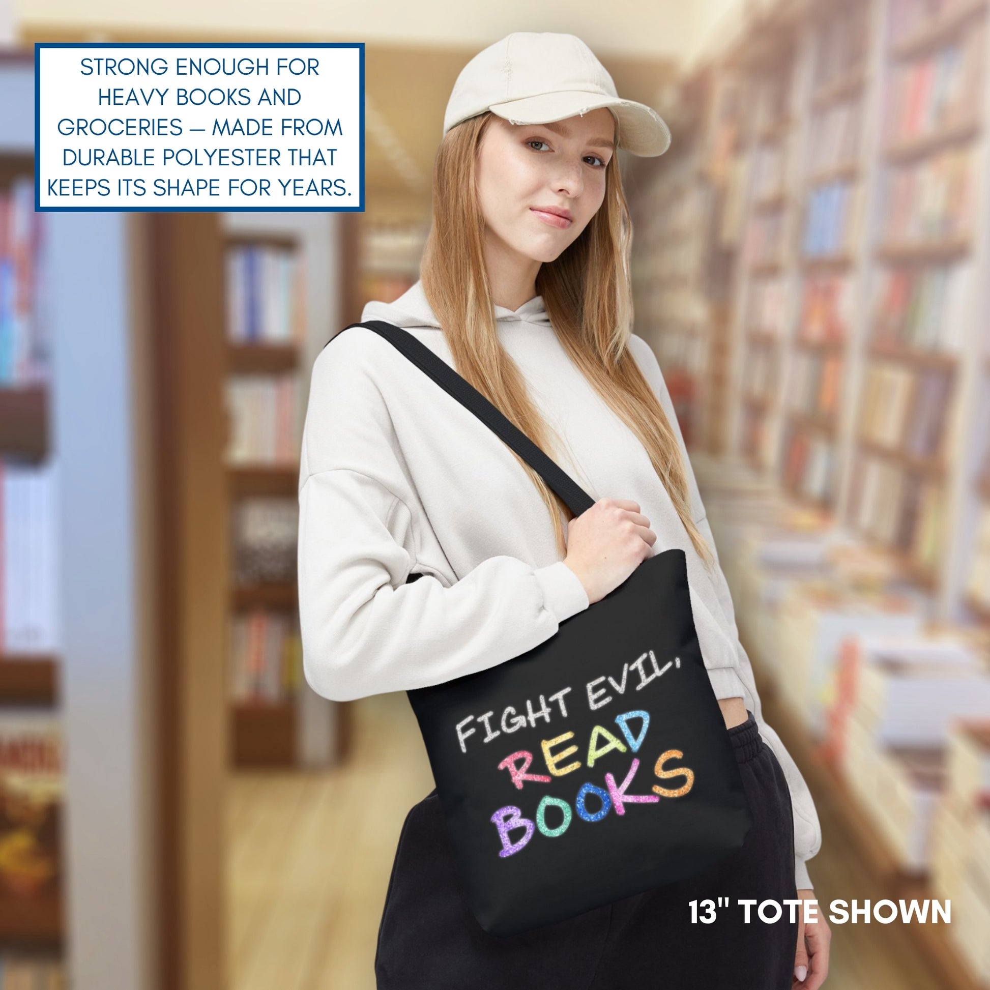 fight-evil-read-books-colorful-tote-bag-literary-accessory-bookish-gift-library-bag-teacher-gift-13