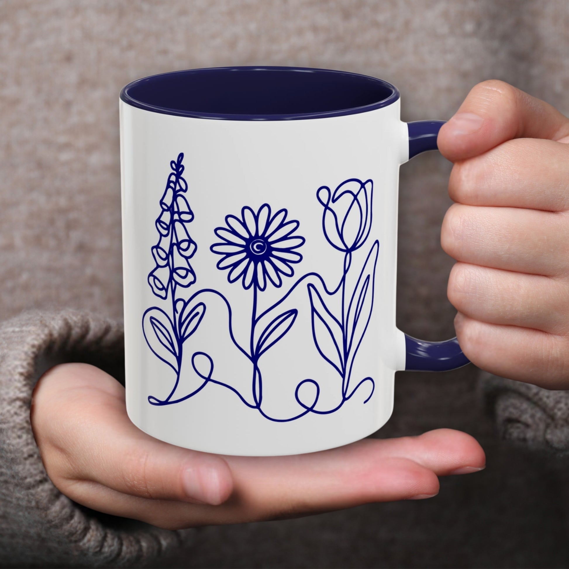 foxglove-daisy-tulip-accent-coffee-mug-subtle-fdt-flowers-tea-cup-resistance-drinkware-progressive-kitchen-gift-housewarming