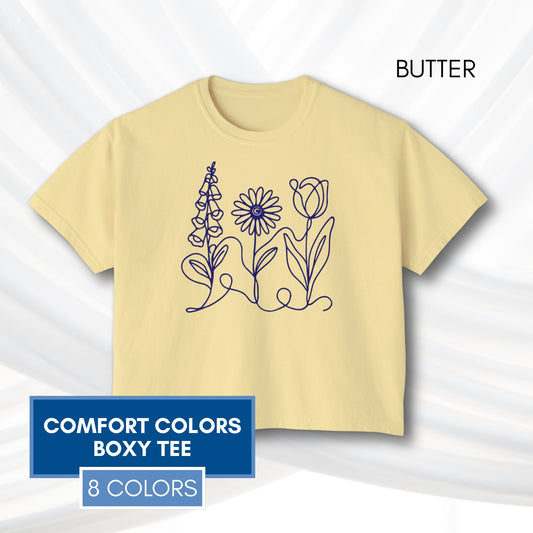foxglove-daisy-tulip-subtle-anti-trump-womens-boxy-tee-no-words-comfort-colors-butter