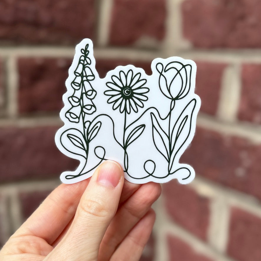 green-foxglove-daisy-tulip-subtle-fdt-flowers-indoor-outdoor-decal-anti-trump-anti-maga-sticker-glossy
