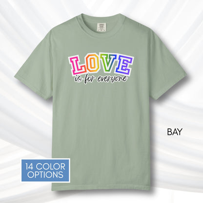 love-is-for-everyone-lgbtq-ally-rainbow-pride-comfort-colors-tshirt-tee-top-apparel