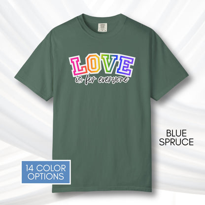love-is-for-everyone-lgbtq-ally-rainbow-pride-comfort-colors-tshirt-tee-top-apparel