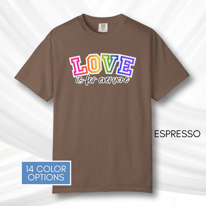 love-is-for-everyone-lgbtq-ally-rainbow-pride-comfort-colors-tshirt-tee-top-apparel