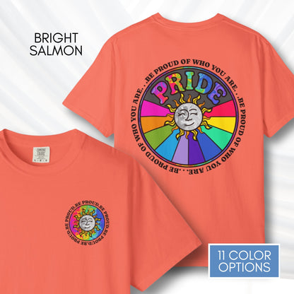 retro-rainbow-sun-be-proud-lgbtq-pride-shirt-gay-lesbian-bi-trans-ally-rainbow-bright-salmon