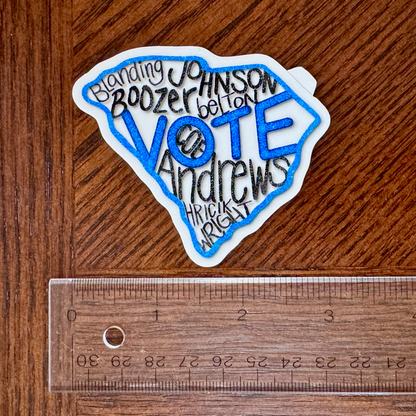 south-carolina-votes-blue-2026-democratic-candidate-campaign-sticker-3-inch-indoor-outdoor-vinyl-decal-annie-andrews-jermaine-johnson