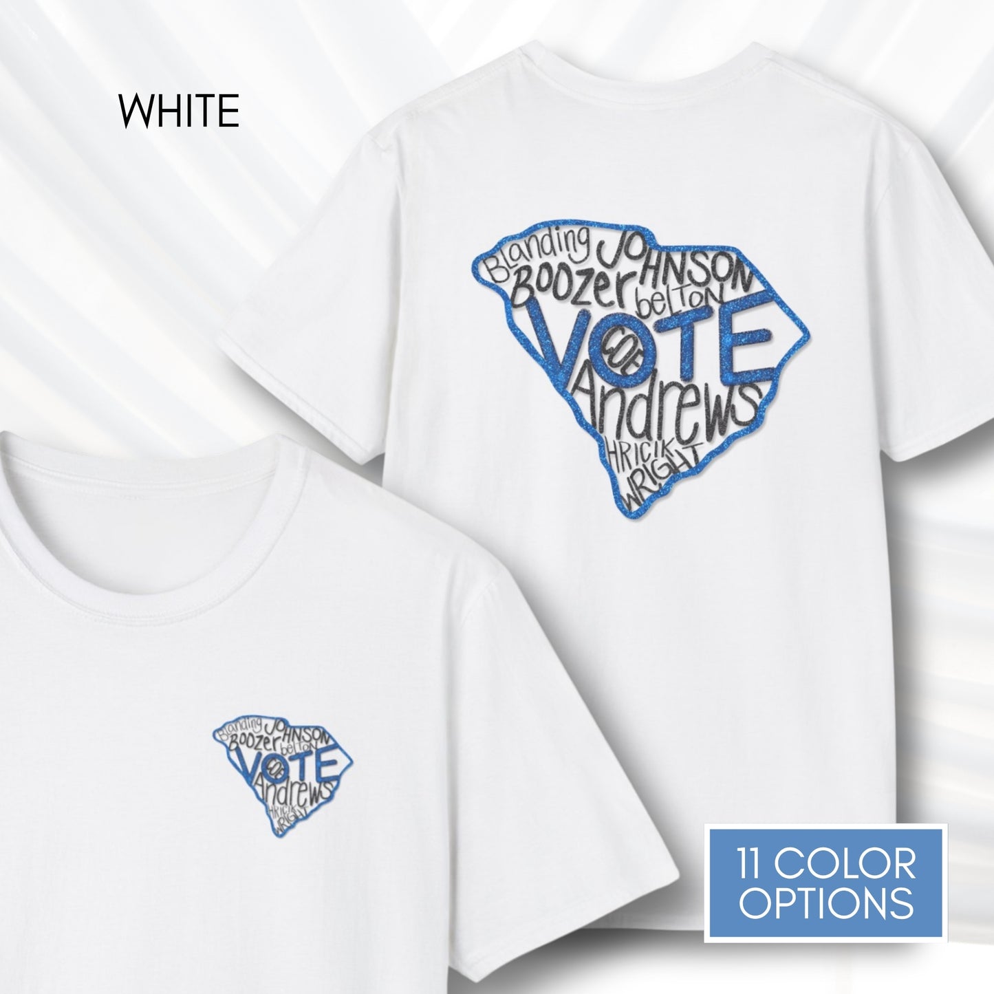 south-carolina-votes-blue-2026-democratic-candidate-unisex-tshirt-sc-activist-campaign-tee-hand-drawn-art-annie-andrews-jermaine-johnson-white