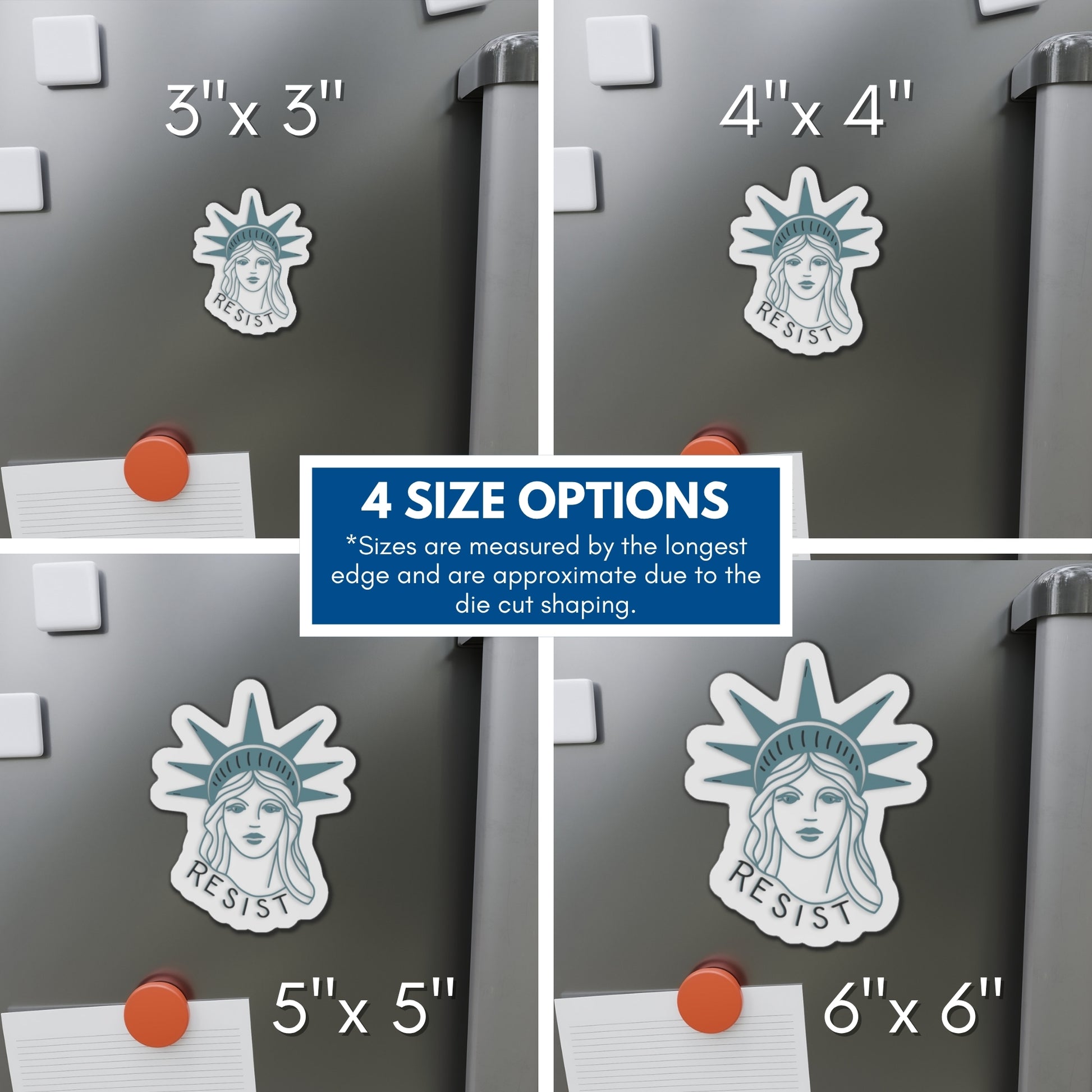statue-of-liberty-resist-hand-drawn-art-magnet-car-refrigerator-locker-decor-vinyl-matte-weather-resistant