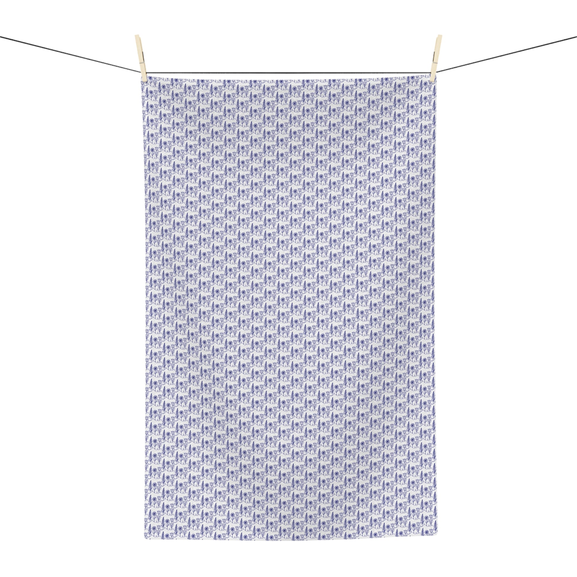 subtle-fdt-flowers-microfiber-tea-towel-blue-and-white-floral-foxglove-daisy-tulip-anti-trump-anti-maga-kitchen-towel