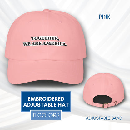 together-we-are-america-embroidered-adjustable-dad-hat-baseball-cap
